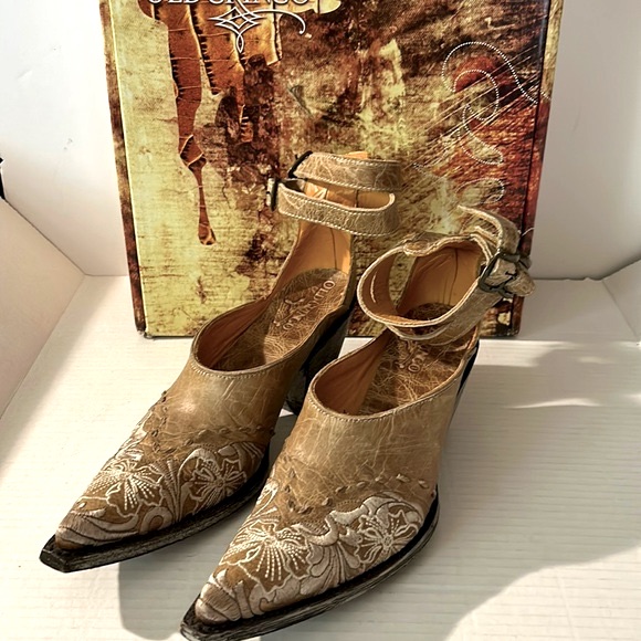 Old Gringo Embroidered Western Festival Ankle Strap Boot Shoe